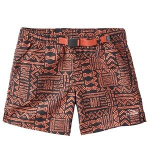 L.L. Bean Supplex Belted Short - Ember Geo/Large